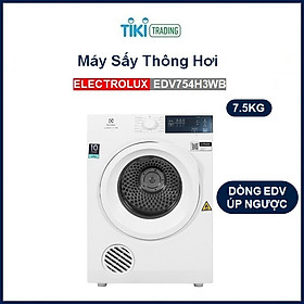 Máy sấy Electrolux EDV754H3WB 7.5 Kg-hàng chính hãng- Giao tại HN