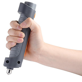 Escape Hammer Style Flashlight LED Torch with Flashing Alarm & Phones Charging
