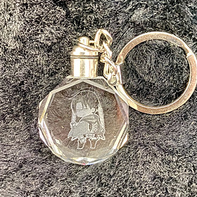 Móc khóa pha lê phát sàng LEVI ACKERMAN ĐẠI CHIẾN TITAN anime chibi dễ thương