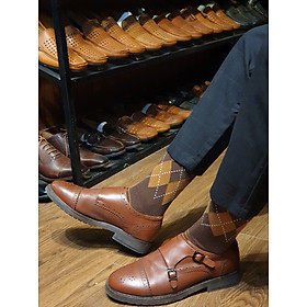 Tất vớ dài quả trám cho nam phong cách công sở đi giày tây giày oxford vintage