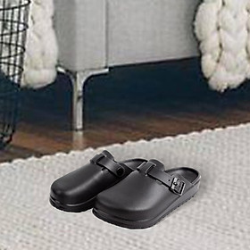 Nurse Clogs Slippers Waterproof Women Nursing Shoes for Nurse Doctor Summer - Black 38