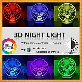 Mua Đèn Ngủ Led 3D Con Tuần Lộc may mắn Jagermeister