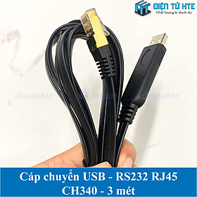 Mua Cáp chuyển đổi USB sang RJ45 giao tiếp RS232 Console Modem - CH340 - 3 mét