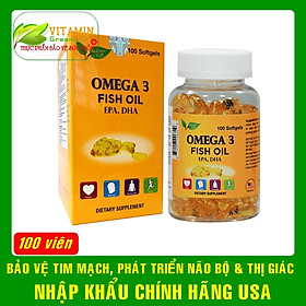 Hình ảnh Viên uống dầu cá Omega 3 Fish Oil Nature Gift 100 viên | Nhập khẩu chính hãng Mỹ