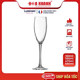 Hình ảnh Ly Rượu Champagne Thủy Tinh Luminarc World Wine 160ML - bộ 6 ly - G8981