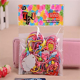 Bịch 50 dây cột tóc dễ thương dành cho bé - dt51