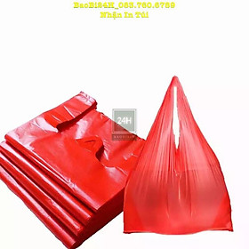 Mua 1KG TÚI XỐP MẦU 2 QUAI Hàng loại đẹp  hàng bóng  không mùi  dẻo dai