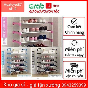 Kệ để giày inox 5 tâng-nhỏ gon-chắc chắn-tháo lắp dễ dàng