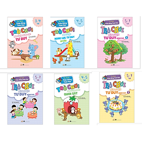 Combo Trò Chơi Rèn Luyện  Tư Duy - 6 Cuốn - Hà Thu Quang - Vanlangbooks