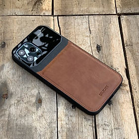 Ốp lưng da kính cao cấp dành cho iPhone 12 Mini / 12 / 12 Pro / 12 Pro Max - Hàng chính hãng