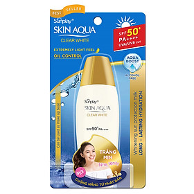 Sữa Chống Nắng Dưỡng Da Trắng Mịn Tối Ưu Sunplay Skin Aqua Clear White SPF50+, PA++++ (55g)