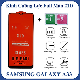 Kính cường lực 21D dành cho Samsung Galaxy A33 5G full màn hình