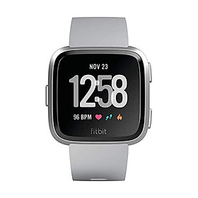 Fitbit Versa Smart Watch, Black/Black Aluminium, One Size (S & L Bands Included)
