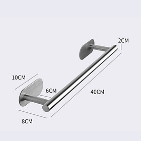 Móc giá treo đa năng dán tường không cần khoan, Inox Sus 304, phụ kiện bếp, nhà tắm Minh House