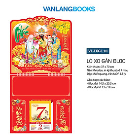 Lịch Gắn Bloc 2027 Văn Lang - Tam Đa Ngũ Phúc (LXGL10-13B) Lịch Bloc Treo Tường
