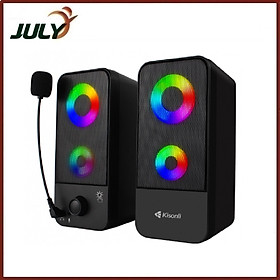 Loa 2.0 Kisonli X9 Black LED - JL - HÀNG CHÍNH HÃNG