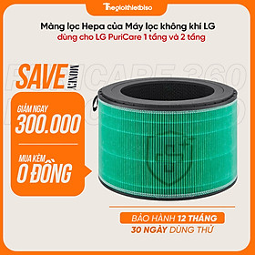 Mua  GIÁ TẠI KHO  - Màng lọc Hepa của Máy lọc không khí LG dùng cho LG PuriCare AS60 - AS65 - AS10 -AS20 - Hàng chính hãng LG