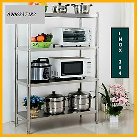 Kệ bếp đa năng 4 tầng inox 53x100x35cm_kệ để đồ nhà bếp cao cấp
