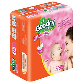 Bộ 2 Gói Lót Goodry sơ sinh 72 miếng