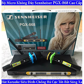 Mua Micro không dây Sennheiser PGX-868 - Mic karaoke gia đình  sân khấu - Độ nhạy cao  bắt sóng xa  chống hú rít - Thiết kế sang trọng  bắt mắt -  Dễ dàng phối ghép với các thiết bị âm thanh khác - Hàng nhập khẩu