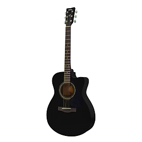 Đàn Guitar Acoustic, Guitar thùng - Yamaha FS100C - Black, dáng hòa nhạc Cutaway, mặt đàn gỗ vân sam - Hàng chính hãng