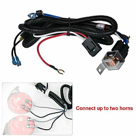 1 Set Horn Wiring Harness Relay Kit For Car Truck Grille Mount