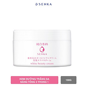 Kem dưỡng trắng da nâng tông 3 trong 1 Senka White Beauty 100g