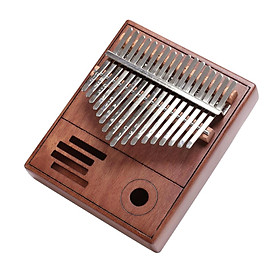 17 Keys  Thumb Piano Finger Piano Mbira Musical Instrument Gift Brown