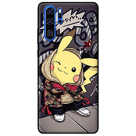 Ốp lưng in cho Huawei P30 Pro Pikachu - Hàng chính hãng