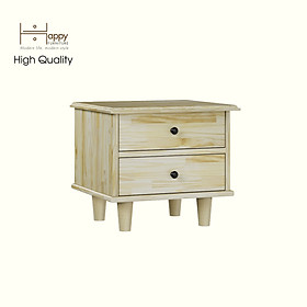 Mua HAPPY FURNITURE   Gỗ tự nhiên   Táp đầu giường 2 ngăn kéo - FARAH   THK_178   40cm x 45cm x 40cm