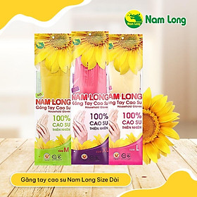 Găng tay cao su Nam Long size XL - 41cm - Màu ngẫu nhiên