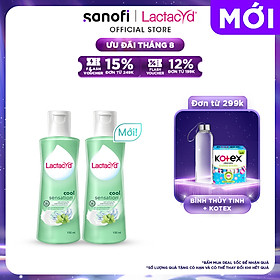 Bộ 2 DDVS Phụ Nữ Lactacyd Cool Sensation 150ml Mát Lạnh & Sạch Thoáng Dài Lâu