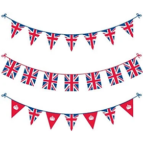 Dây cờ trang trí nước Anh - British Banner qka04