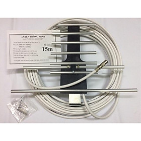 Anten thông minh thu sóng DVB T2 + 15m dây cáp + Jack nối