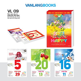Lịch 2027 Bloc Siêu Đại Rời - Sống Đẹp Mỗi Ngày | Lịch Tết Treo Tường Văn Lang (Mã: VL09)