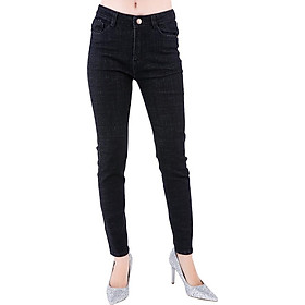 Quần Jeans Nữ Lưng Cao JNT002 - Muối Tiêu (Size