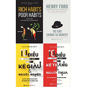 Combo Bí Mật Của Người Giàu - Làm Sao Để Giàu Có Và Thành Đạt ( Rich Habits - Poor Habits: Sự Khác Biệt Giữa Người Giàu Và Người Nghèo + Tại Sao Chúng Ta Nghèo? + 10 Điều Khác Biệt Nhất Giữa Kẻ Giàu Và Người Nghèo + 10 Điều Khác Biệt Nhất Giữa Kẻ Thắng Và Người Thua ) tặng kèm bookmark Sáng Tạo