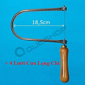 Mua Combo Cưa Lọng Nhỏ + 4 Lưỡi Lọng Chỉ (chiều sâu cưa 18 5cm) và được kèm thêm 1 lưỡi cưa lọng chỉ