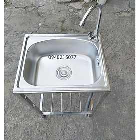 Mua CHẬU RỬA CHÉN 1 HỘC INOX CÓ CHÂN