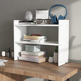 Mua Kệ sách gỗ 2 tầng đa năng kệ trang trí gỗ MDF nhập khẩu chống ẩm phong cách tối giản hiện đại