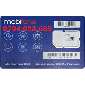 [FREESHIP]Sim 4G Mobifone số đẹp PHÁT LỘC đầu số 07xx688- Hàng chính hãng