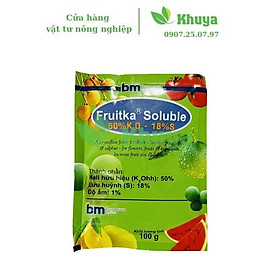 Phân kali sulphat Fruitka Soluble 100gr Cải thiện kích thước - Màu sắc trái