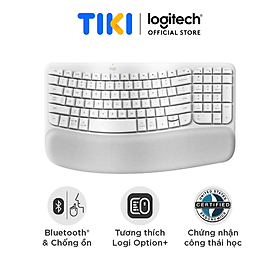 Bàn phím không dây Công thái học Logitech Wave Keys - Hàng chính hãng