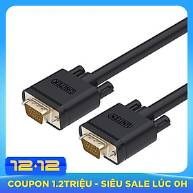 Dây Cáp VGA Sang VGA 1.5M Unitek - Dây Cáp Máy Chiếu - Hàng Chính Hãng