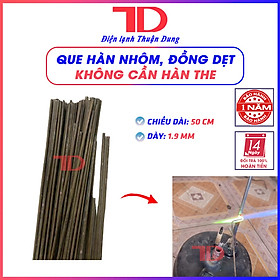 Mua Que hàn dẹt  dài 50cm  dày 1.9mm hàn nhôm với đồng  đồng với đồng  không cần hàn the  Điện lạnh Thuận Dung