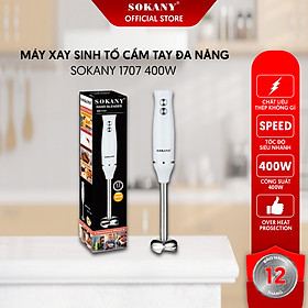 Mua Máy Xay Sinh Tố Cầm Tay Đa Năng SOKANY 1707 400W Bảo Hành 6 Tháng - Hàng chính hãng