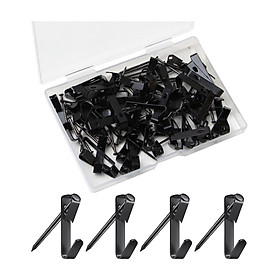 100 Pieces Picture Frame Hooks Pin Hangers Thumb Tacks Bulletin Board Hooks Metal Picture Hooks Hanging Hooks for Living Room Home Office