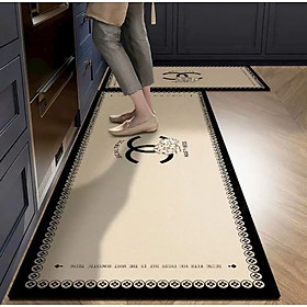 Thảm Lau Chân Nhà Bếp - Set 2 Thảm Lau Chân Nhà Bếp Cao Cấp Chống Trơn Trượt, Thấm Hút Tốt Đế Cao Su Chống Trơn Trượt - HÀNG CHÍNH HÃNG MINIIN