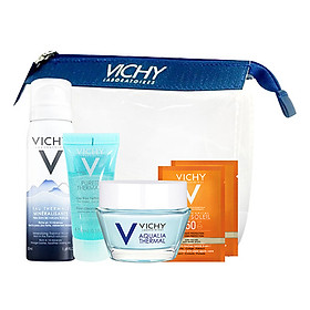 Bộ Dưỡng Ẩm Toàn Diện Vichy Pouch Blue VVN00208