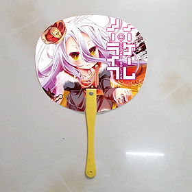 Qụat cầm tay in ảnh 2 mặt khác nhau No Game, No Life